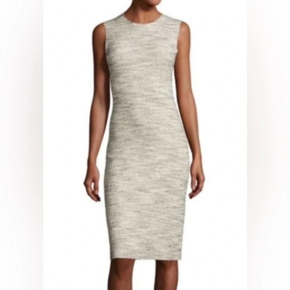 THEORY Eano Branson salt & pepper sheath dress. Body con w/ stretch. Like new. - Picture 3 of 9